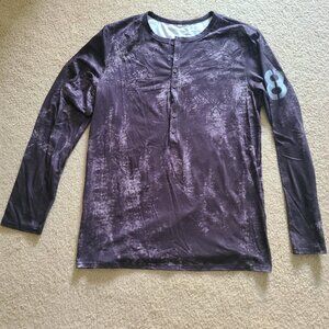 Men's 8-ball black long-sleeve printed shirt (Med)